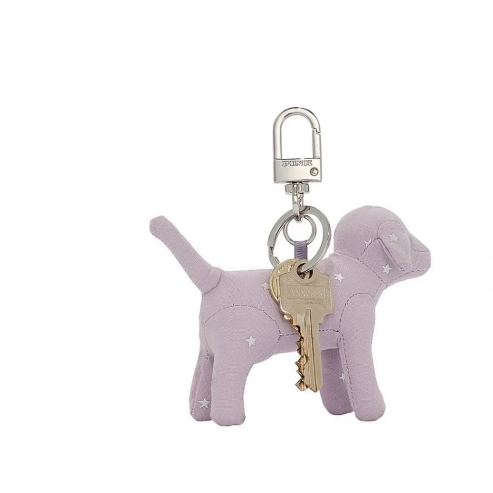 VS PINK MICRO DOG KEYCHAIN CHARM